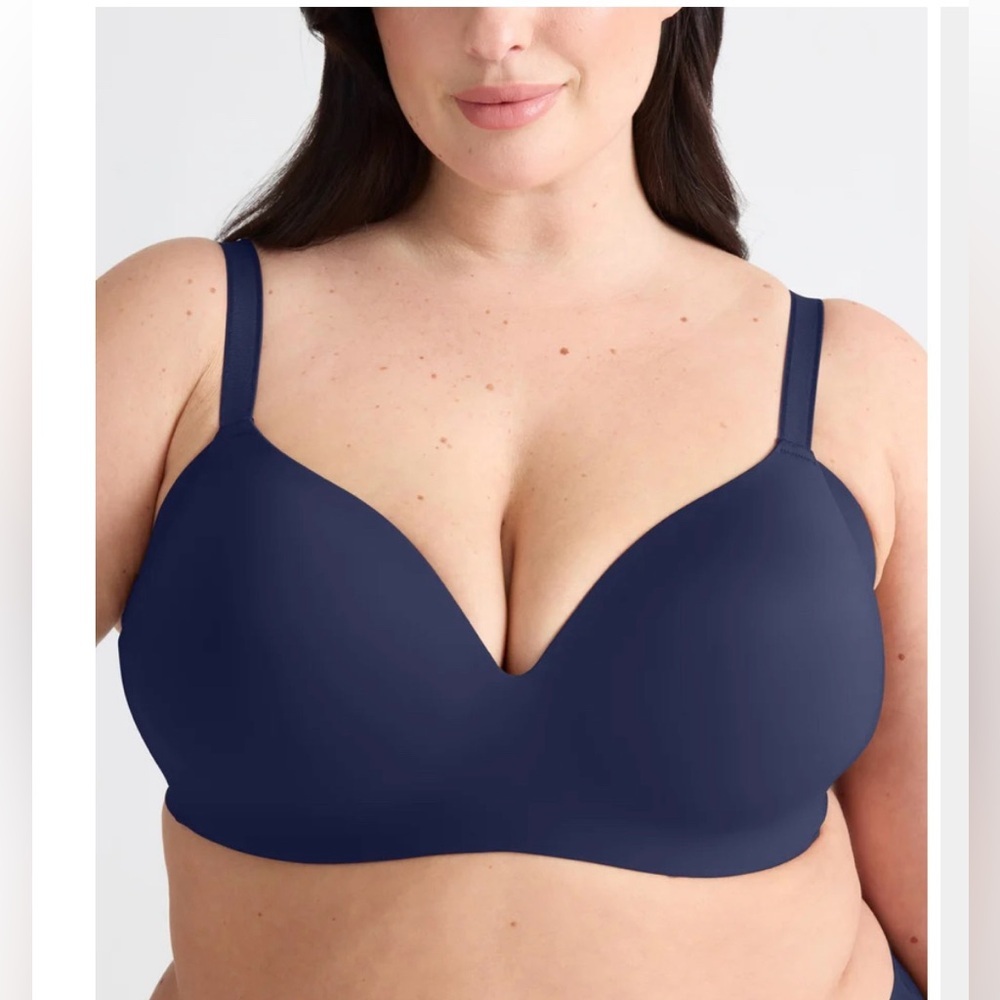 Knix WingWoman Contour Bra Beige / Nude Wireless Seamless Size 6++